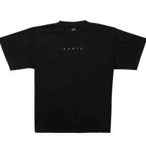 Best April - EMB S/S Tee [BLACK] April