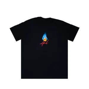 Clearance - Flame S/S Tee BLACK April