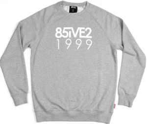 Flash Sale 8FIVE2 99 Crew Crewneck - Heather Gray Crewneck / Hoodies