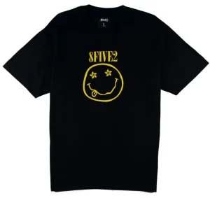 Shop 8FIVE2 Nirvana S/S Tee Black T Shirt