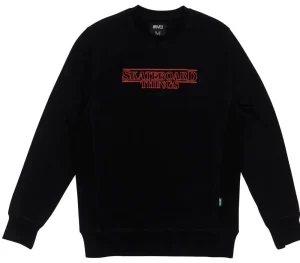 Clearance 8FIVE2 SKATEBOARD THINGS CREWNECK BLACK Crewneck / Hoodies