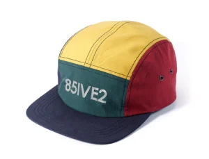 Sale 8FIVE2 The Margie (reflective) 5 Panel Cap - Navy/Green/Yellow/Red Caps