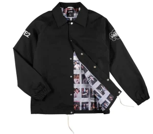 Sale 8FIVE2 x Haze MADE Coach Jacket Black Jacket