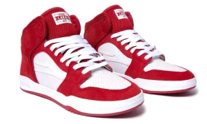 Best LAKAI - TELFORD Red/White UV Suede Shoes Lakai