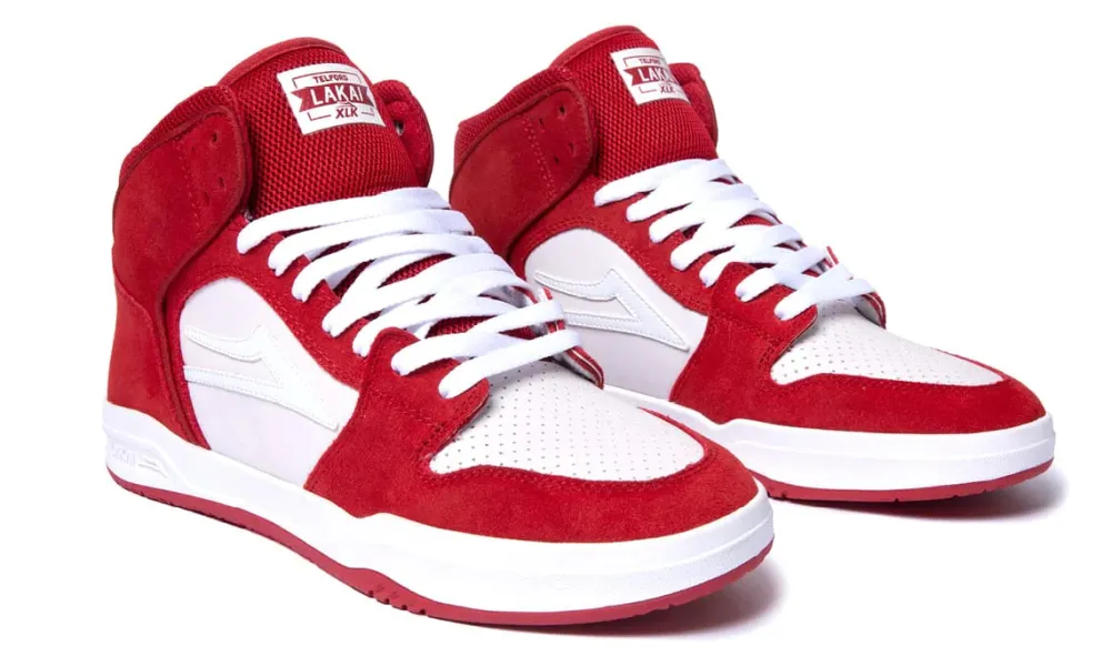 Best LAKAI - TELFORD Red/White UV Suede Shoes Lakai