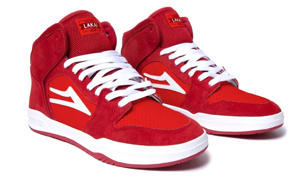 Best LAKAI - TELFORD Red/White UV Suede Shoes Lakai