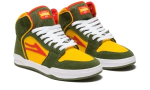 Fashion LAKAI - Telford Shoes [OLIVE/YELLOW SUEDE] Lakai