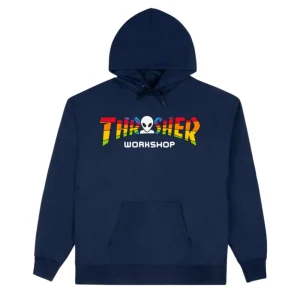 Discount x AWS - Spectrum Hoodie [Navy] Thrasher