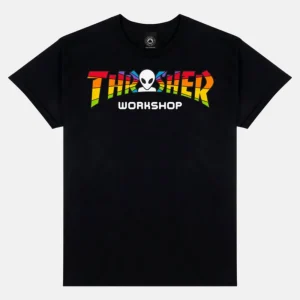 Clearance x AWS - Spectrum S/S Tee [ BLACK] Thrasher