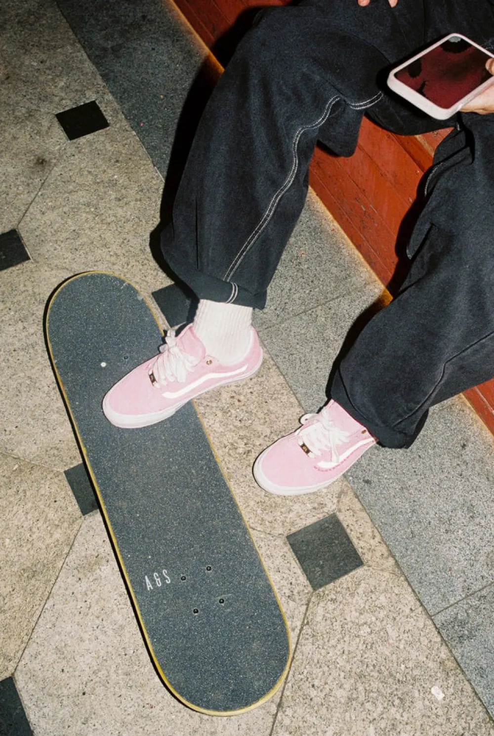 Store VANS x Avenue & Son x Jeremy Hu - Skate Old Skool Shoes [PINK] Vans