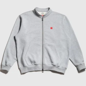 Cheap - Mockneck Zip Up Hoodie [GREY] Victoria