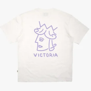 Cheap Victoria - Queenhead S/S Tee [WHITE/LAVENDER] Victoria