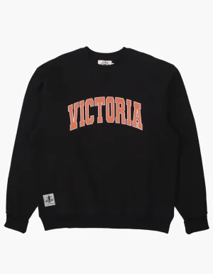 Cheap - Varsity Crewneck Sweater BLACK Victoria