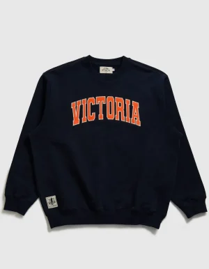 Cheap - Varsity Crewneck Sweater [NAVY] Victoria