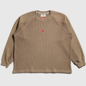 Shop - Waffle Sweater L/S Tee [WALNUT] Victoria